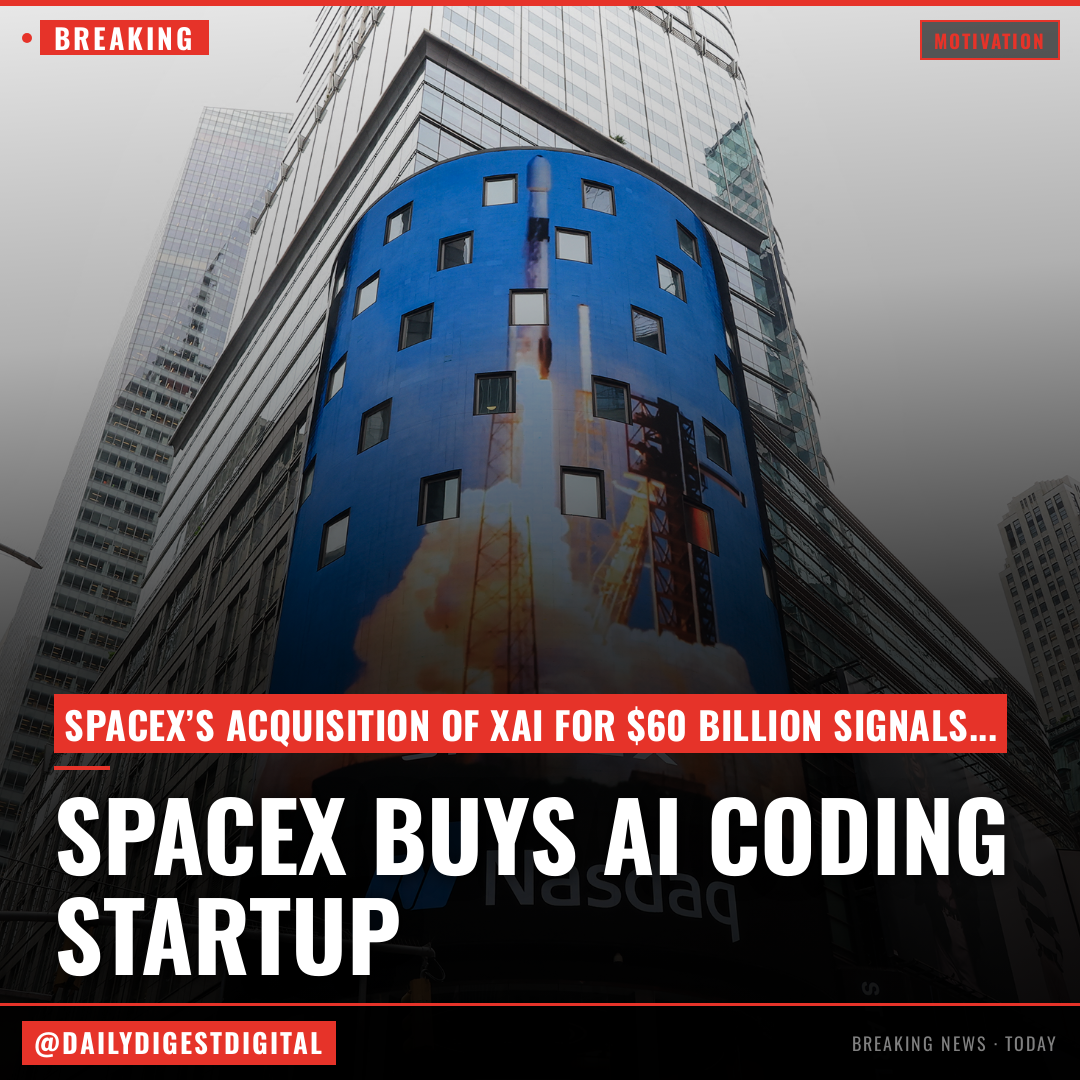 SpaceX’s First Big Move After Its Record IPO: Buying a $60 Billion AI Coding Startup