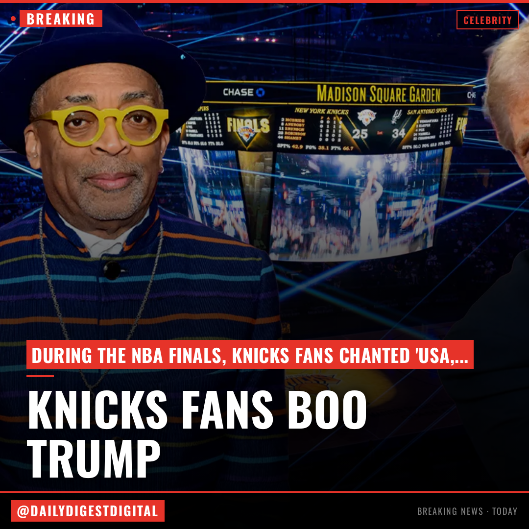 Knicks Fans Jeer Donald Trump At Star-Studded NBA Finals Game 3 In New York