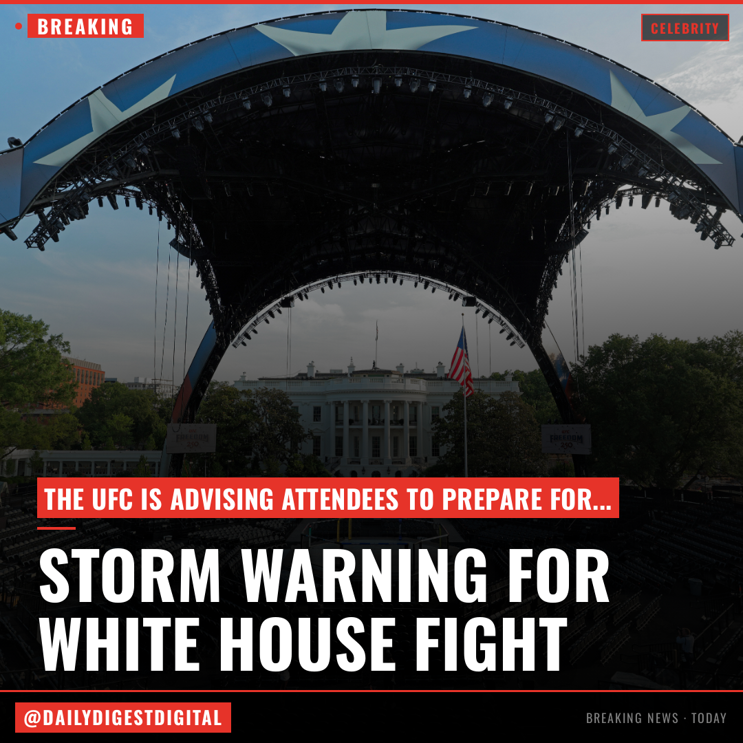 UFC Tells Attendees To “Plan Accordingly” As Severe Thunderstorm Watch Threatens To Disrupt Trump White House Cage Match