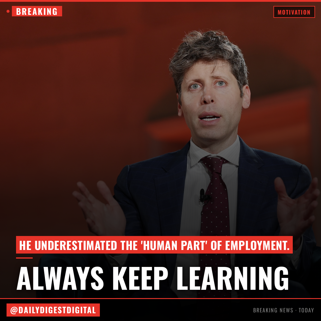 Sam Altman Warned AI Could Lead to a ‘Jobs Apocalypse’ — Now He Says He Is ‘Delighted to Be Wrong’