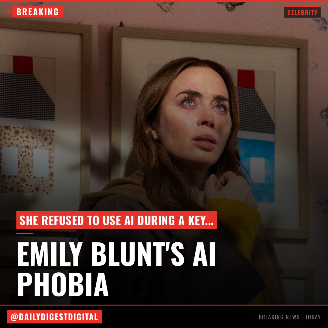 Emily Blunt Says She Is ‘Terrified of AI’ and Refused to Use it on ‘Disclosure Day’