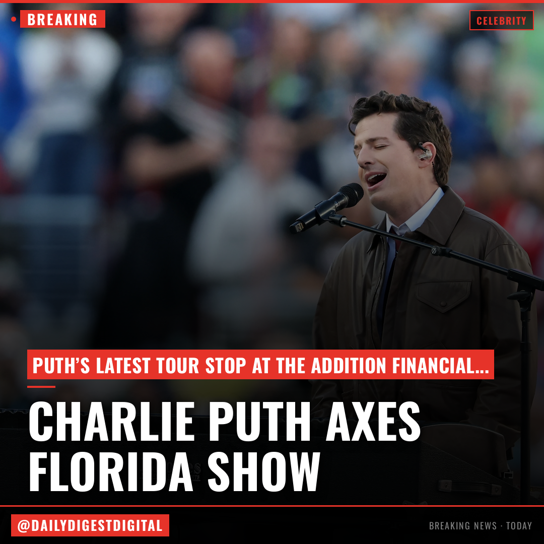 Charlie Puth Axes Florida Show Due To Illness: “I Am So Devastated To Do This”