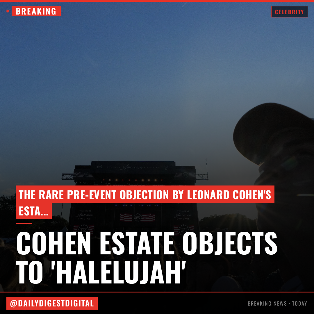 Leonard Cohen’s Estate Issues A Pre-Event Objection To Use Of ‘Hallelujah’ At Trump’s Freedom 250 Kickoff