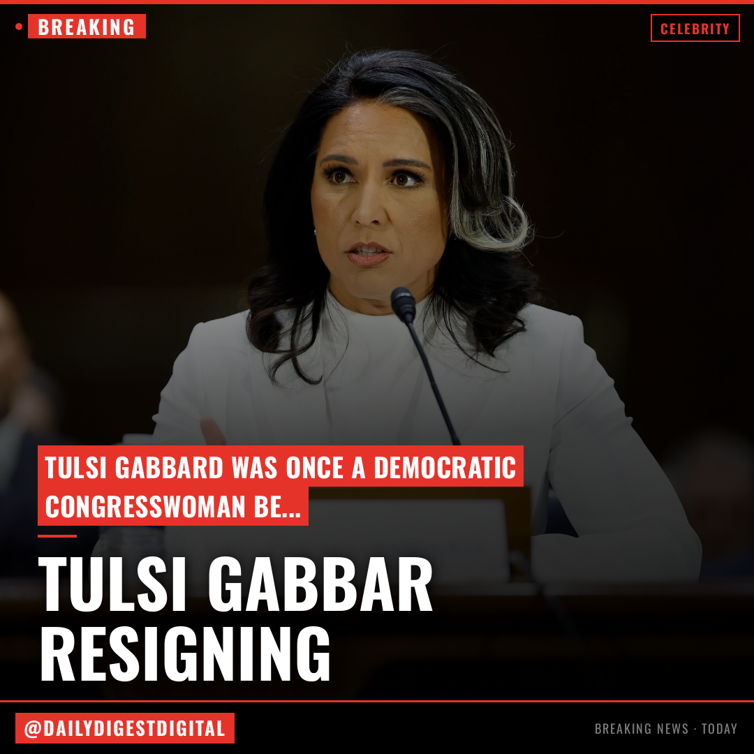 Tulsi Gabbard To Resign As Director Of National Intelligence