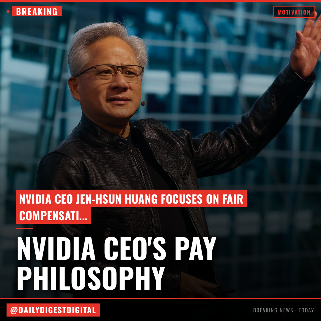 Nvidia CEO Says He Uses a Simple Philosophy to Decide How Much He Pays Workers