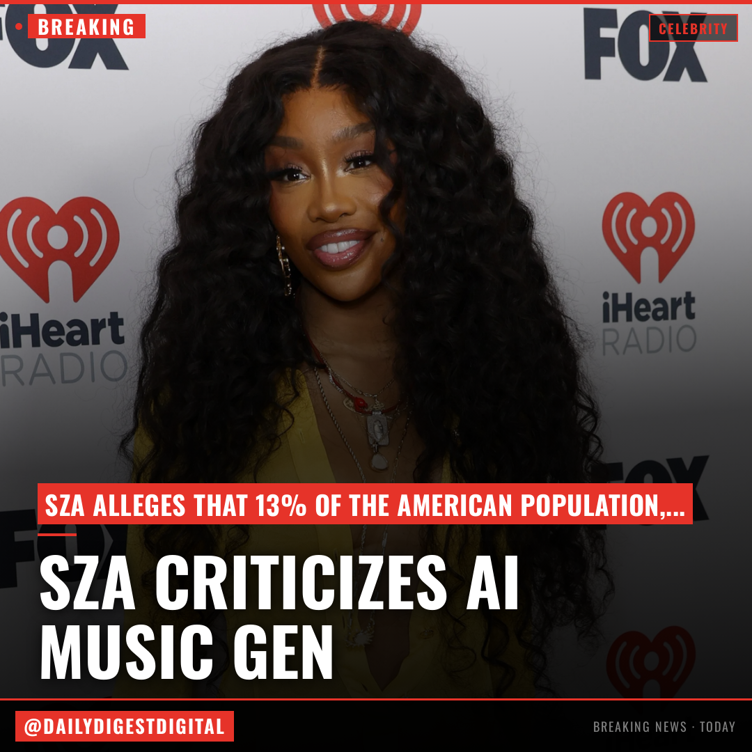 SZA Slams ‘Disgusting‘ Musicians Using AI, Says Platforms Like Suno Train on the ‘Best and Brightest Black Minds of Writers and Producers’