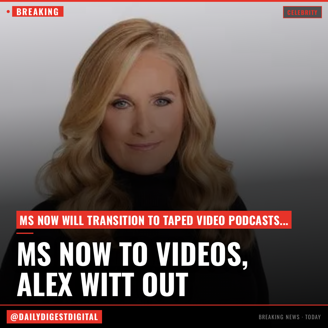 MS NOW Will Expand Video Podcasts on Weekends, While Veteran Alex Witt Plans Exit
