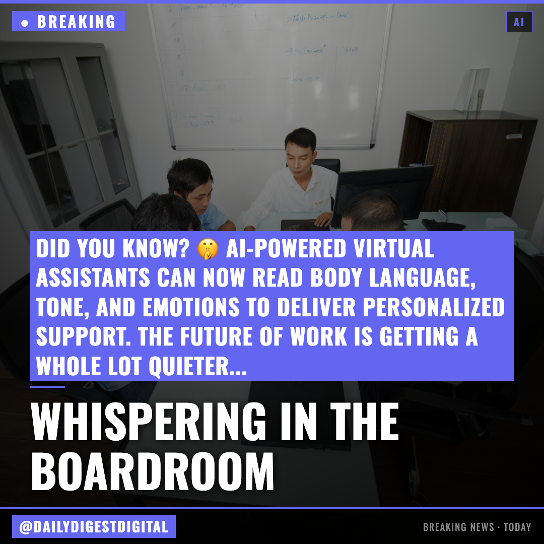 Get ready for the whisper-filled office of the future