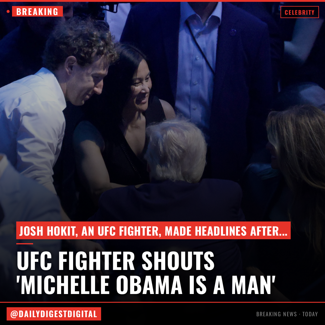 UFC Fighter Shouts “Michelle Obama Is A Man” After Winning Bout At White House