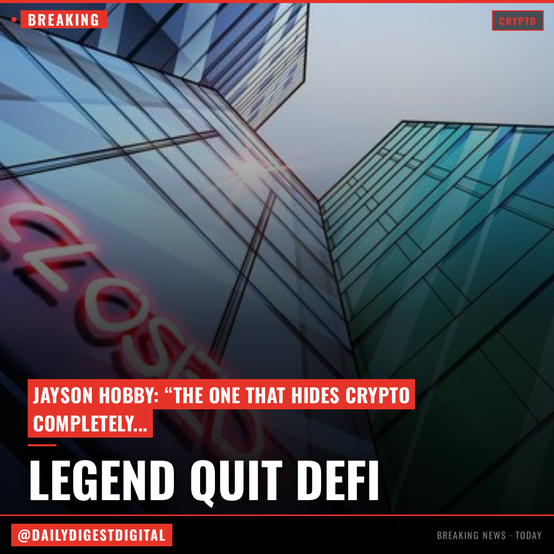 Legend becomes latest DeFi app to throw in towel