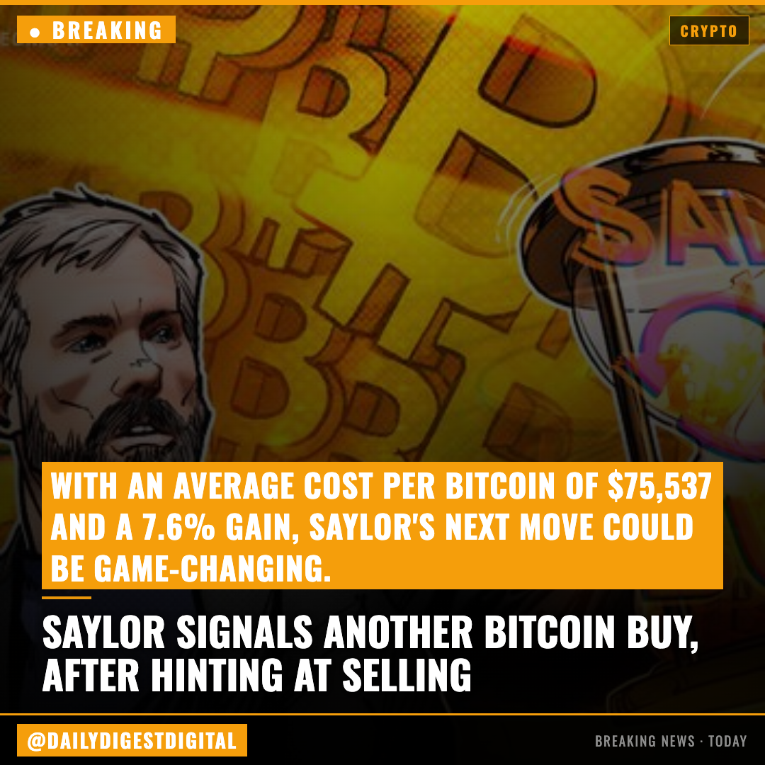 Saylor signals another Bitcoin buy, after hinting at selling in Q1 earnings call