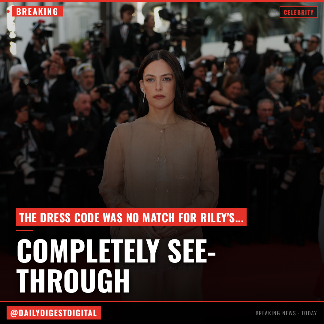 Riley Keough tests the limits of the Cannes Film Festival dress code in completely see-through Chanel