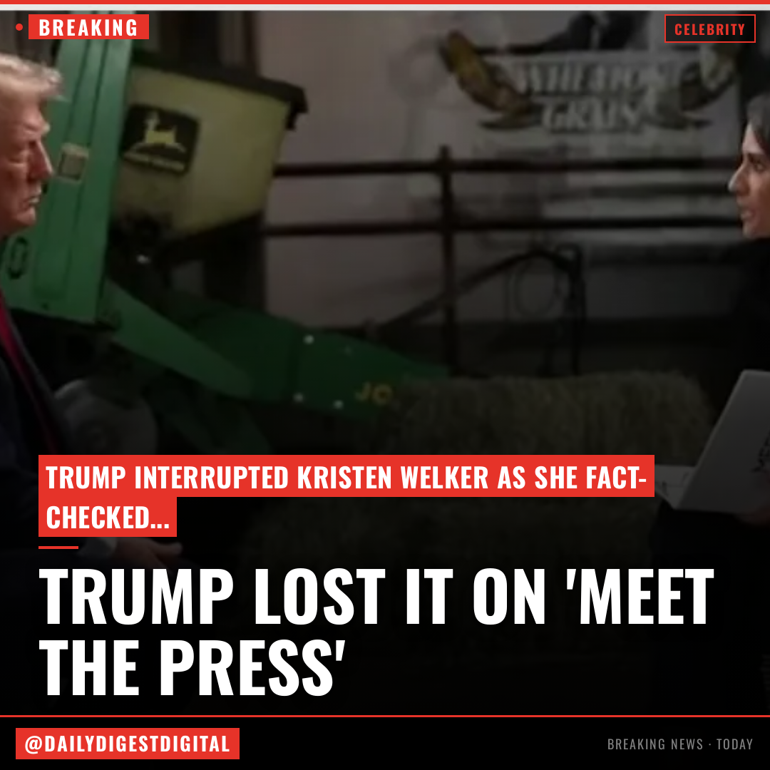 Donald Trump Loses It On ‘Meet The Press’ Moderator Kristen Welker, Cuts Interview Off As She Fact Checks Rigged Election Claims