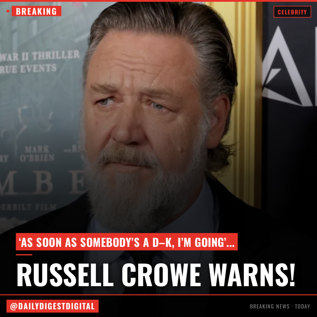 Russell Crowe Warns Crowd of Autograph-Seekers in Paris Not to Push: ‘As Soon as Somebody’s a D–k, I’m Going’