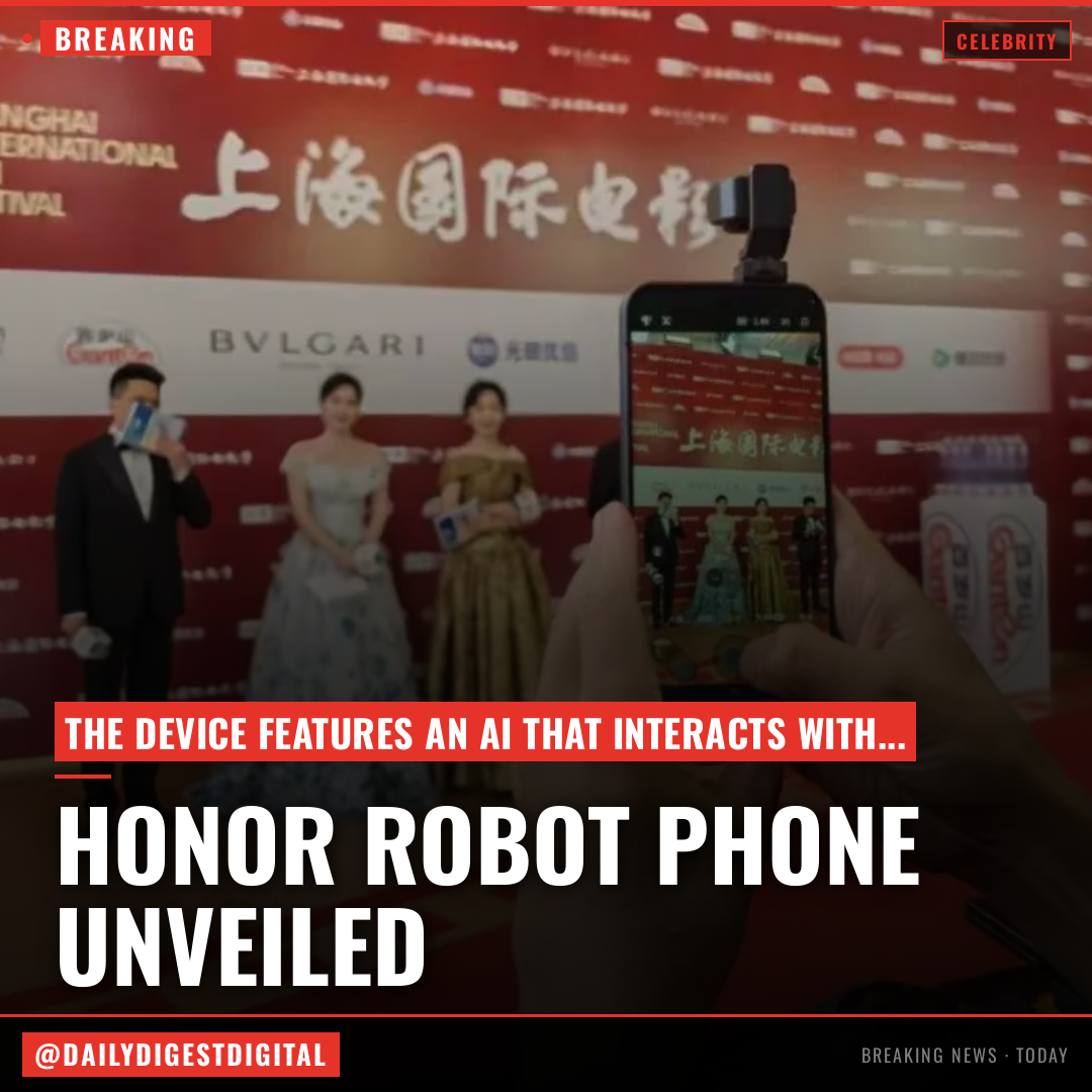 Honor and Arri’s Robot Phone Debuts on Shanghai Film Festival Red Carpet