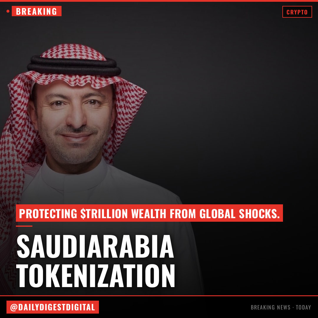 Saudi Arabia is tokenizing its multi-trillion dollar economy to protect its wealth from global shocks
