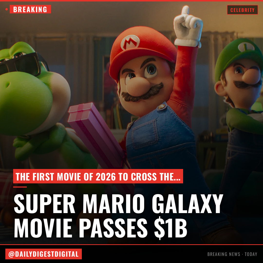 ‘Super Mario Galaxy Movie’ Passes $1B WW, The First Pic To Do So In 2026