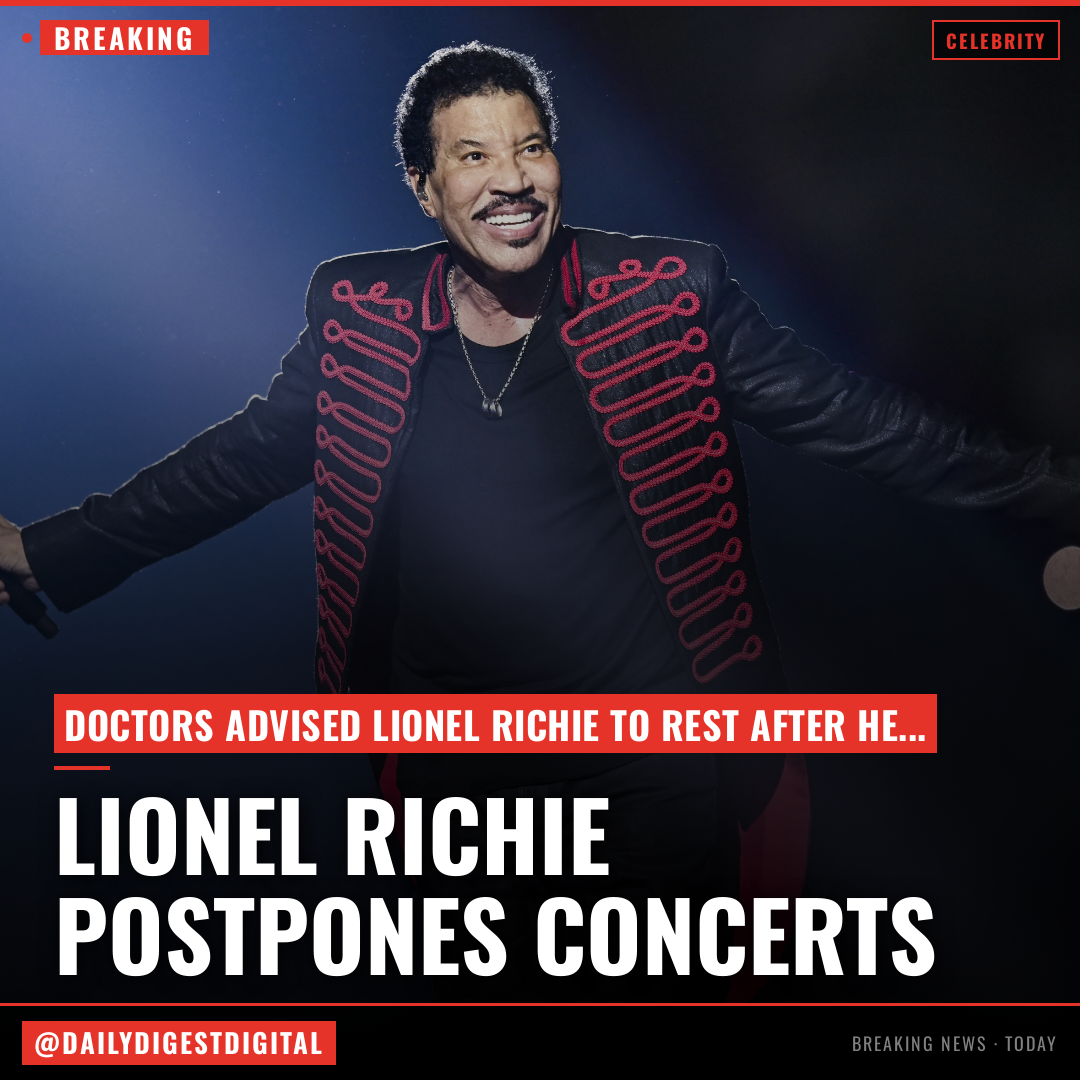 Lionel Richie “Heartbroken” As He Postpones Concerts After Feeling Unwell On Stage