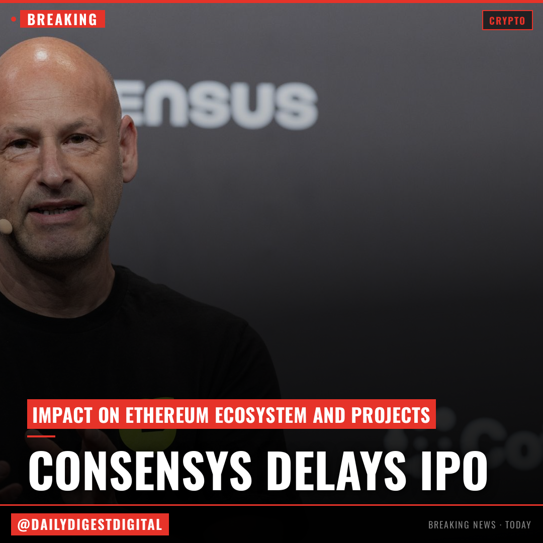 Ethereum app builder Consensys has delayed its potential IPO until fall