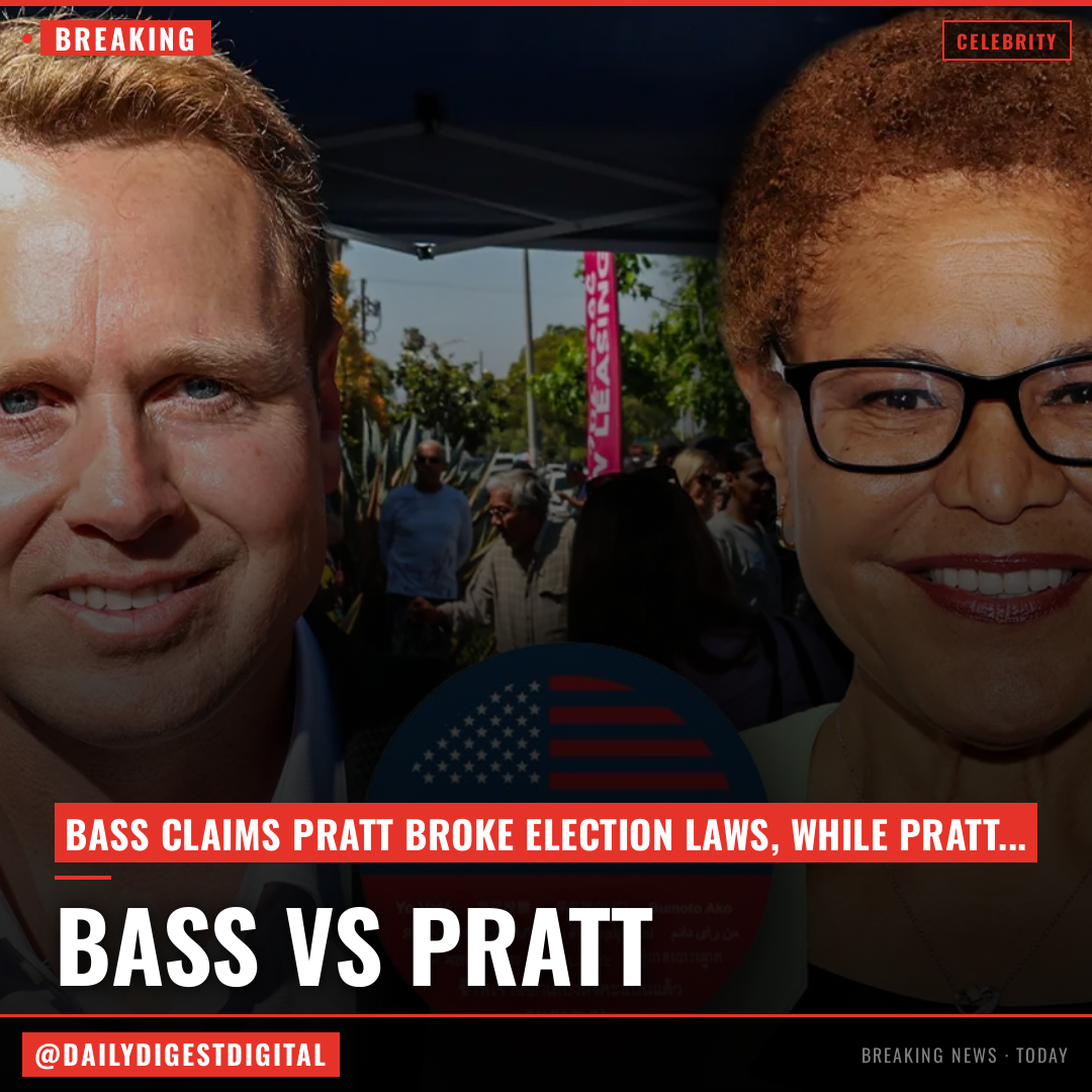 L.A. Mayor Race Gets Legal: Bass Mocks Pratt’s Supporters As “AI Cartoons”; Incumbent Broke