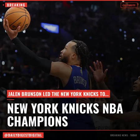 Jalen Brunson Leads New York Knicks To First NBA Championship In More Than 50 Years