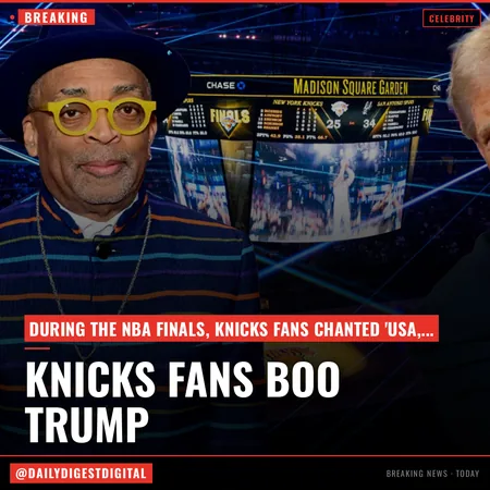 Knicks Fans Jeer Donald Trump At Star-Studded NBA Finals Game 3 In New York