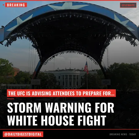 UFC Tells Attendees To “Plan Accordingly” As Severe Thunderstorm Watch Threatens To Disrupt Trump White House Cage Match