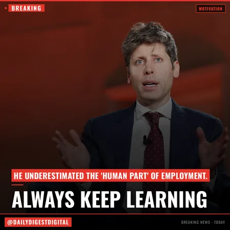 Sam Altman Warned AI Could Lead to a ‘Jobs Apocalypse’ — Now He Says He Is ‘Delighted to Be Wrong’