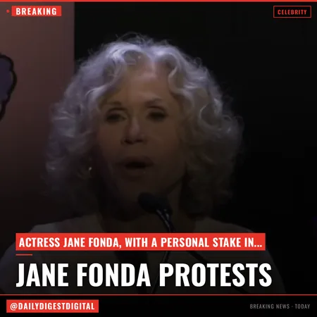 Jane Fonda Attacks Paramount-WBD Merger At Protest Event – “I Have A Personal Stake In CNN, I Don’t Want To See It Go That Way”