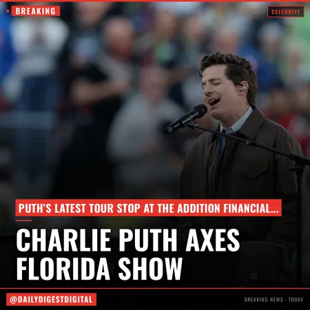 Charlie Puth Axes Florida Show Due To Illness: “I Am So Devastated To Do This”