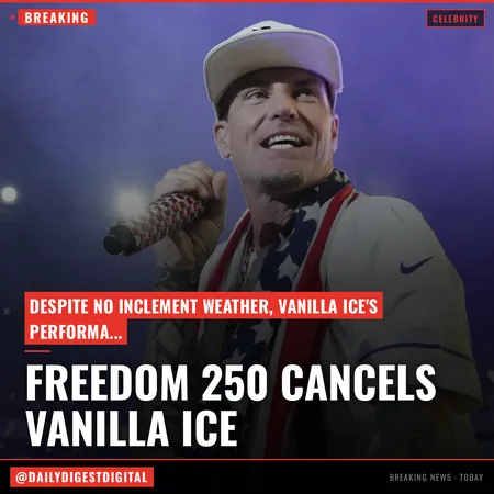 Vanilla Ice’s Freedom 250 Concert Abruptly Canceled “Due To Inclement Weather”