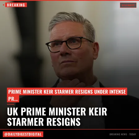 UK Prime Minister Keir Starmer Resigns, Signaling Period Of Political Turbulence