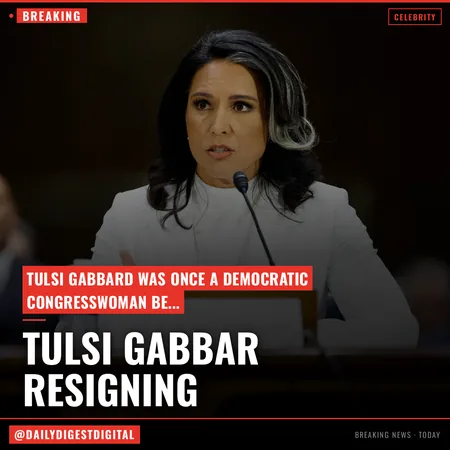 Tulsi Gabbard To Resign As Director Of National Intelligence