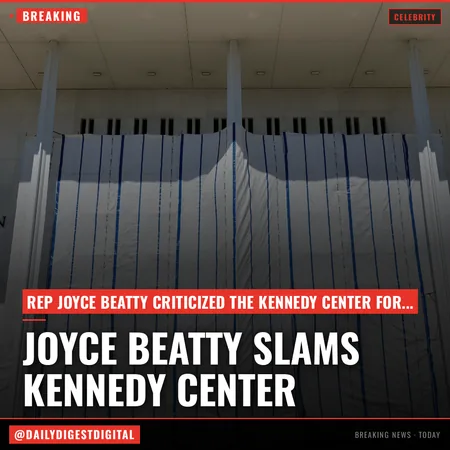 U.S. Rep Joyce Beatty Slams Kennedy Center Management For “Lifeless Husk” As No Programming Scheduled; Calls Tarp “Petty Act Of Defiance”