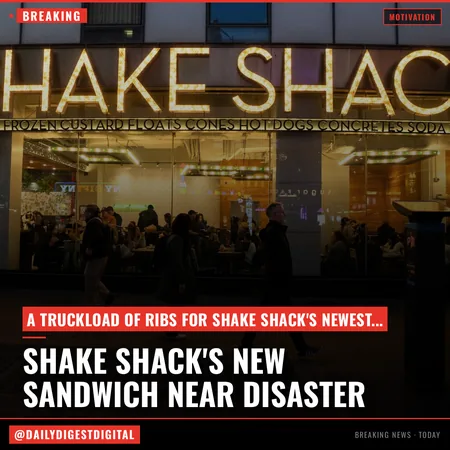 Someone Stole 1,000 Racks of Shake Shack’s Baby Back Ribs. It Almost Killed Their Hottest New Sandwich.