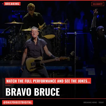 Bruce Springsteen Jabs Donald Trump And The Ellisons As He Performs On Stephen Colbert’s 