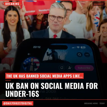 UK Brings In Full Social Media Ban For Under-16s