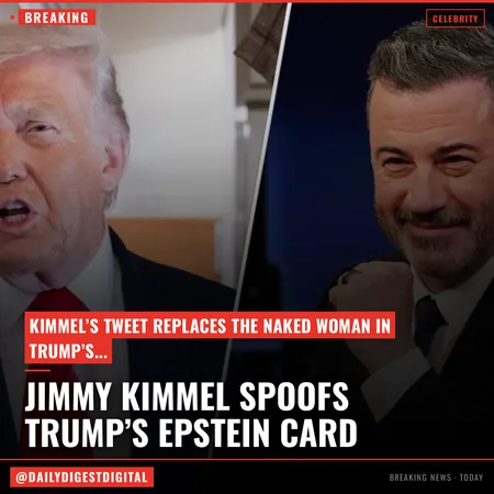 Jimmy Kimmel Spoofs Trump’s Epstein Birthday Card For POTUS’s 80th