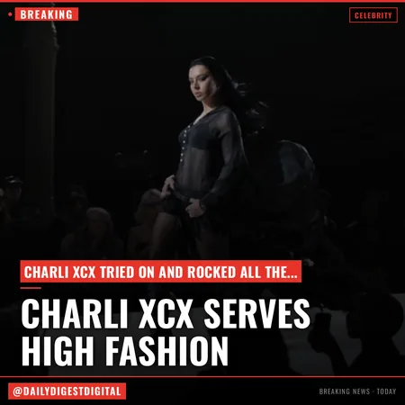 Charli xcx Serves High Fashion on the Runway in ‘SS26’ Music Video
