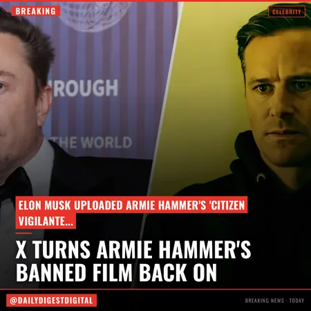 Elon Musk Made Armie Hammer’s German-Banned ‘Citizen Vigilante’ Briefly Available To Stream On X