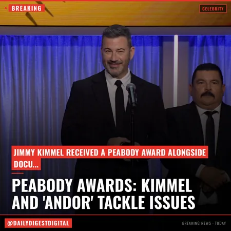 Jimmy Kimmel Thanks ‘Pumpkin McPornhumper’ Trump for His Peabody; ‘Andor’ Creator Tony Gilroy Urges Crowd to Take on Fascism Before It’s Too Late: ‘F— the Empire’