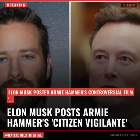 Elon Musk Posts Armie Hammer’s Controversial Comeback Film ‘Citizen Vigilante’ on X