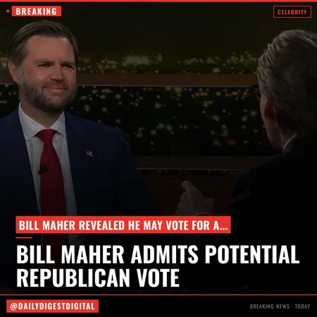 Bill Maher Gets Played by JD Vance on ‘Real Time,’ Admits He May Vote Republican in 2028