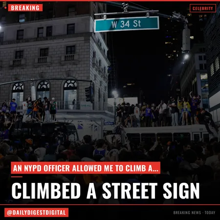 An NYPD Officer Said I Could Climb A Street Sign After The Knicks Won The NBA Finals: ‘This Is Your Chance’