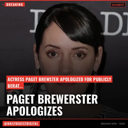 Paget Brewster Apologizes For Telling TV Journalist “You Suck”: “Shame On Me”