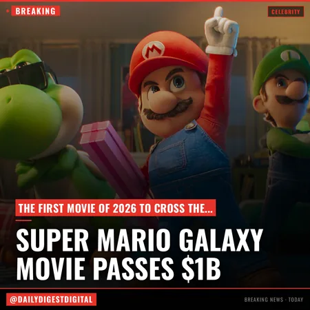 ‘Super Mario Galaxy Movie’ Passes $1B WW, The First Pic To Do So In 2026