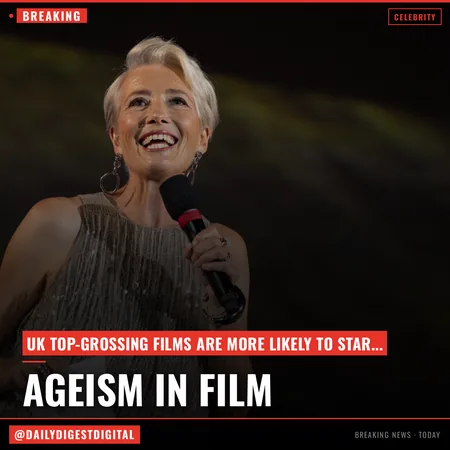 Films Are More Likely To Star Actors Named Chris Or A Talking Animal Than Women Over 60, UK 