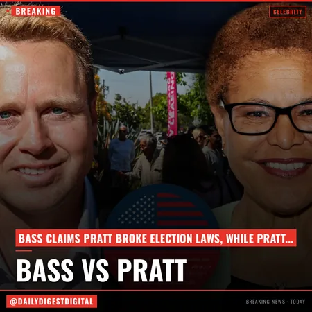 L.A. Mayor Race Gets Legal: Bass Mocks Pratt’s Supporters As “AI Cartoons”; Incumbent Broke