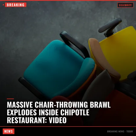 Massive Chair-Throwing Brawl Explodes Inside Chipotle Restaurant: Video