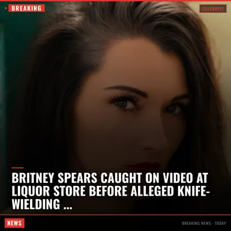 Britney Spears caught on video at liquor store before alleged knife-wielding restaurant antics